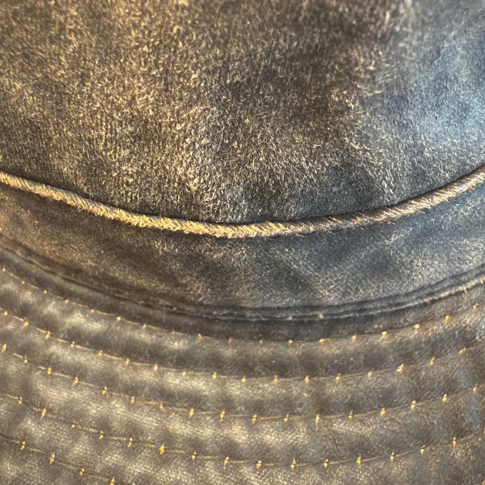 YAK & YETI Kids‎ Bucket Hat Distressed Washed Black Cotton Outdoor Sun Hat